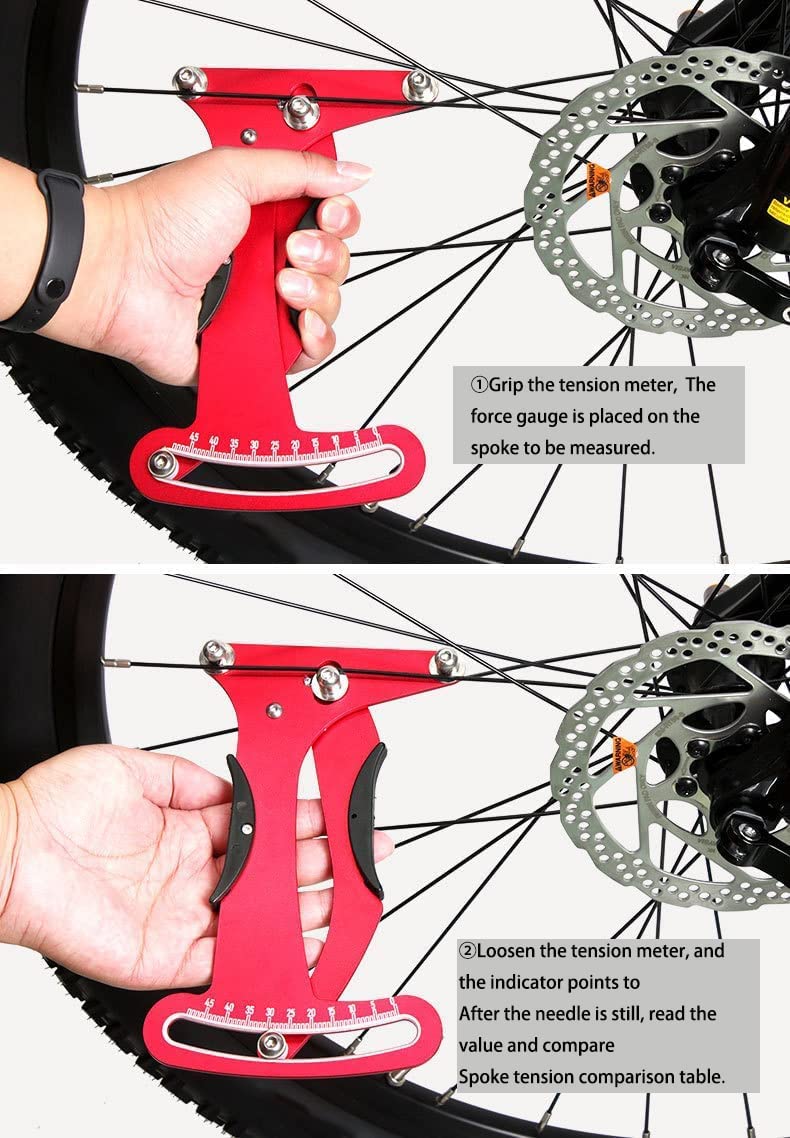 Suprwin rubber-handled spoke wrench detail offering improved grip control