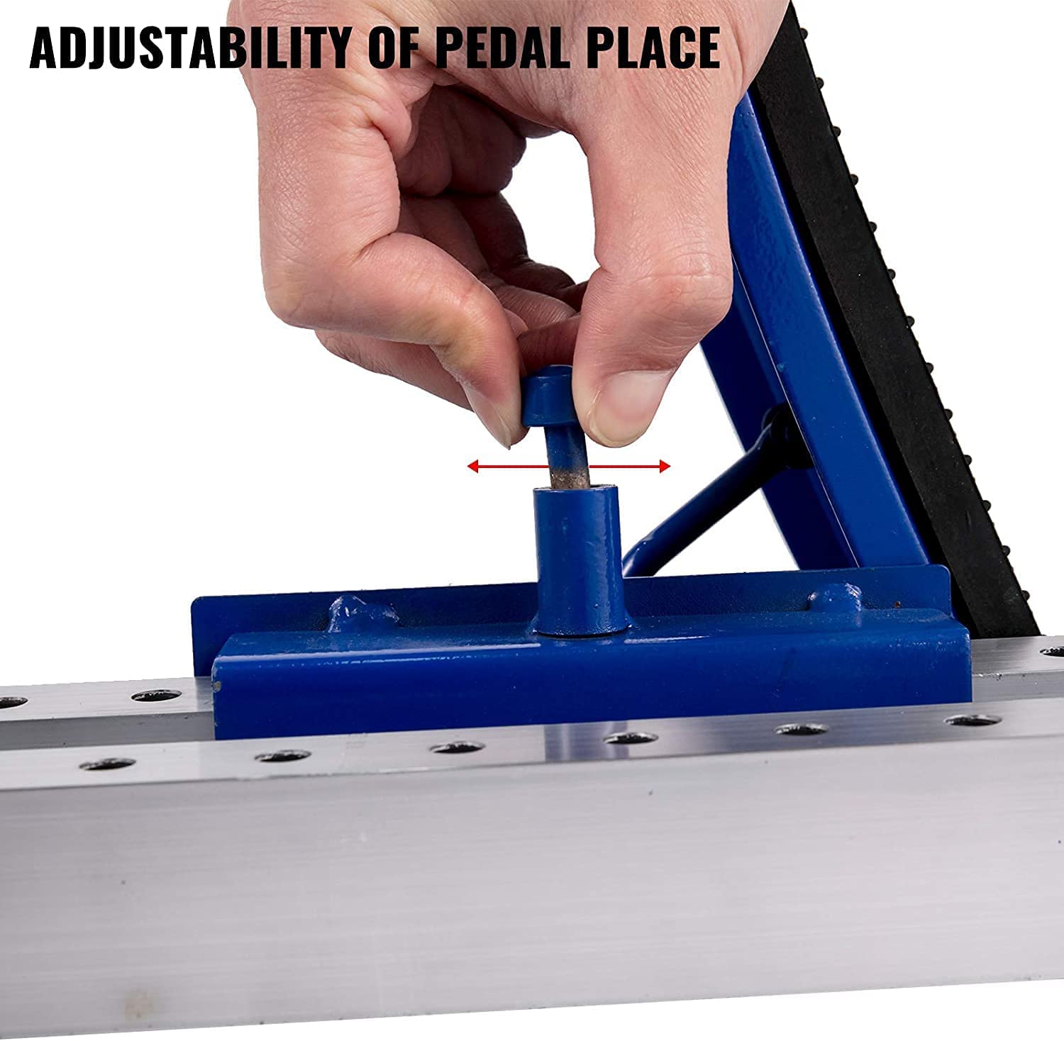 Supvision thick rubber pedal pad detail for secure foot contact and shock protection