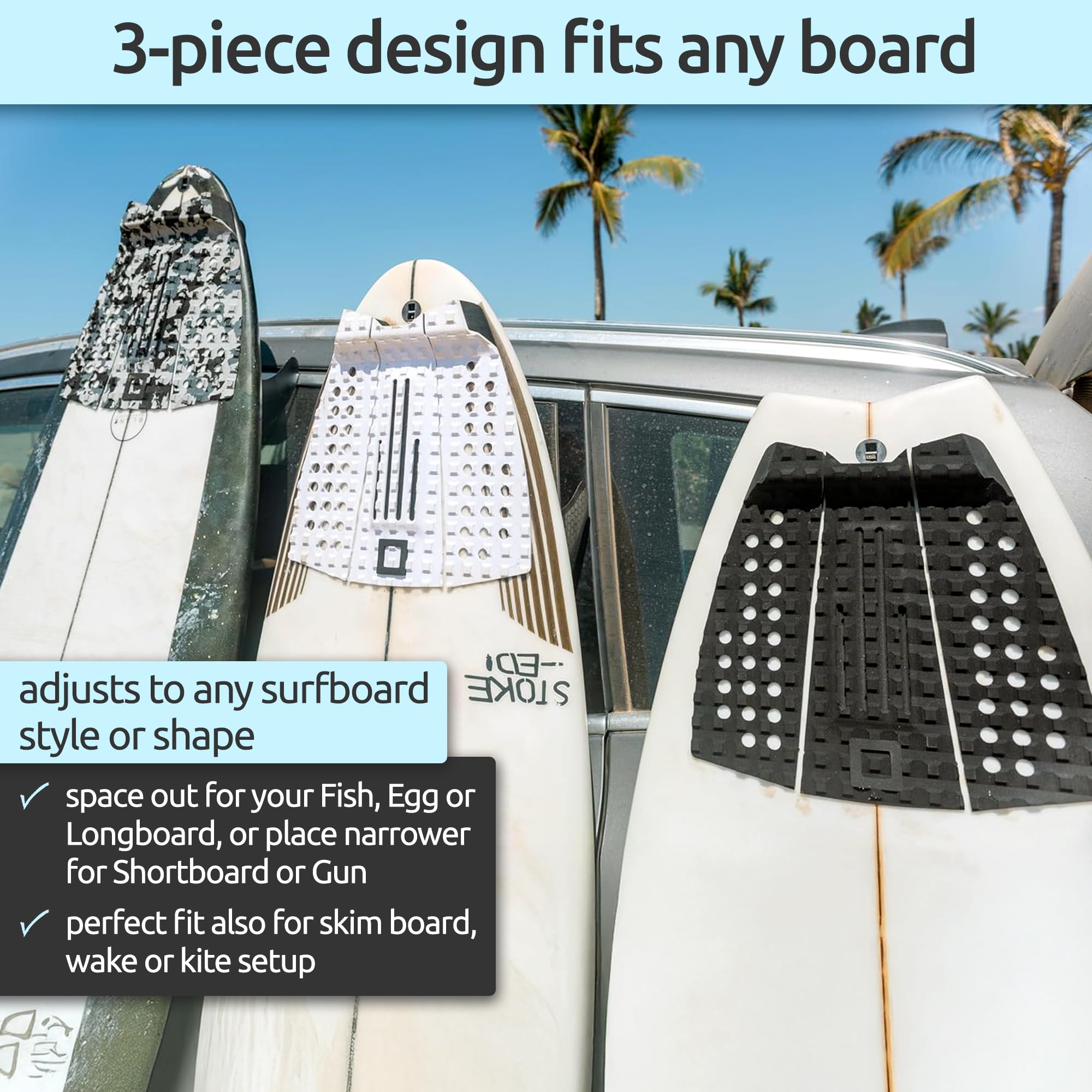 Surf Squared arch detail highlighting raised support for better foot leverage