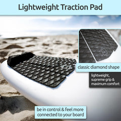 Surf Squared close-up diamond texture revealing grippy foam that increases traction