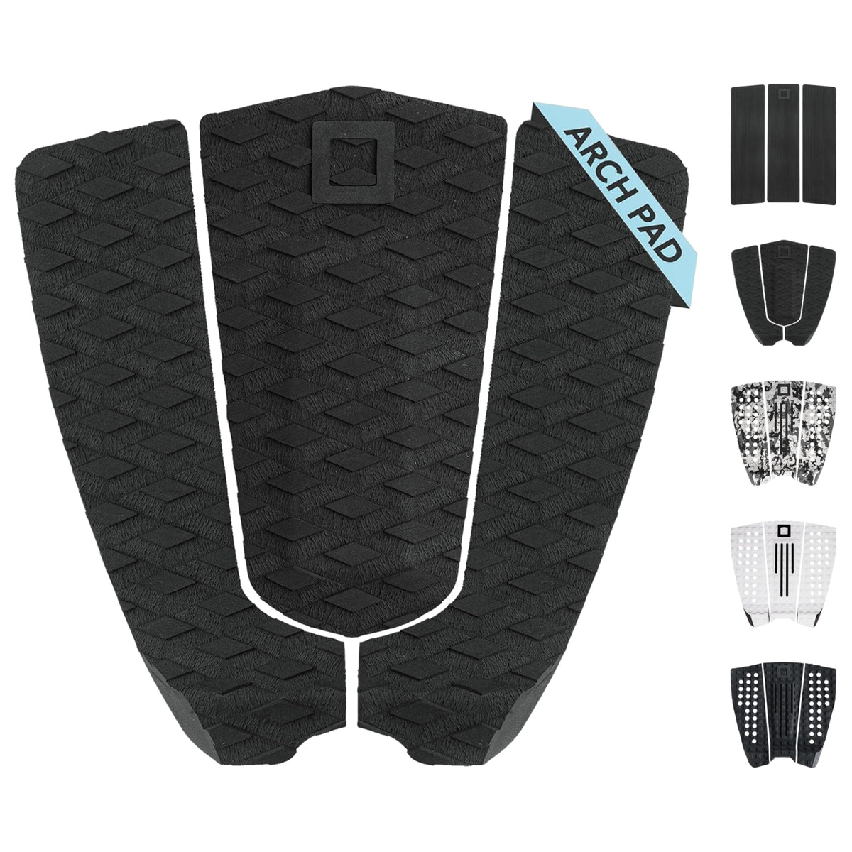 Surf Squared front packaging showing three-piece pad kit and branding for easy identification