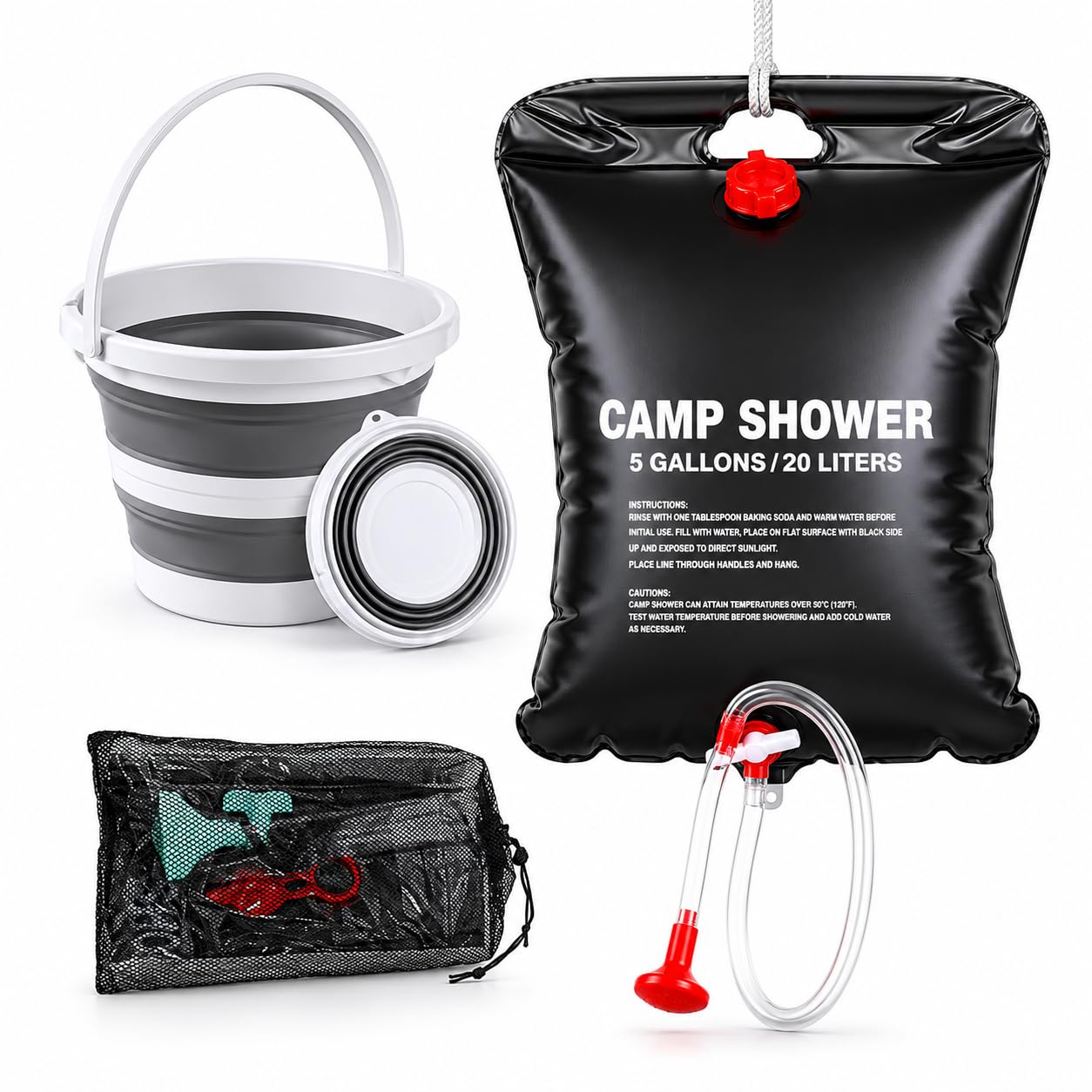 SURFSPRINT front packaging showing shower kit and benefits
