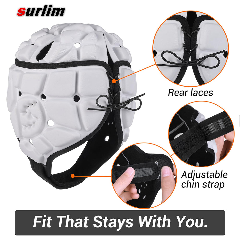 surlim helmet in practice worn by youth player for comfortable training