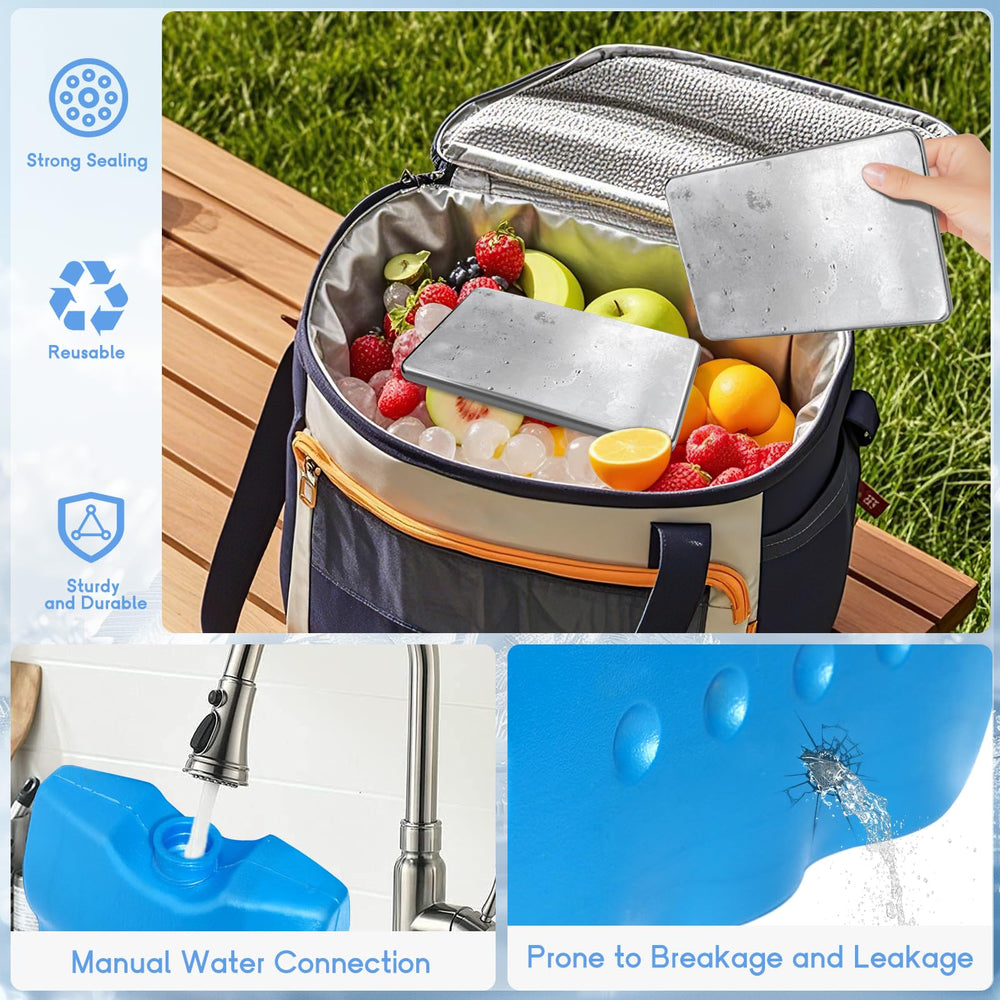 Surmol ice pack inside a lunchbox keeping food chilled for fresh meals