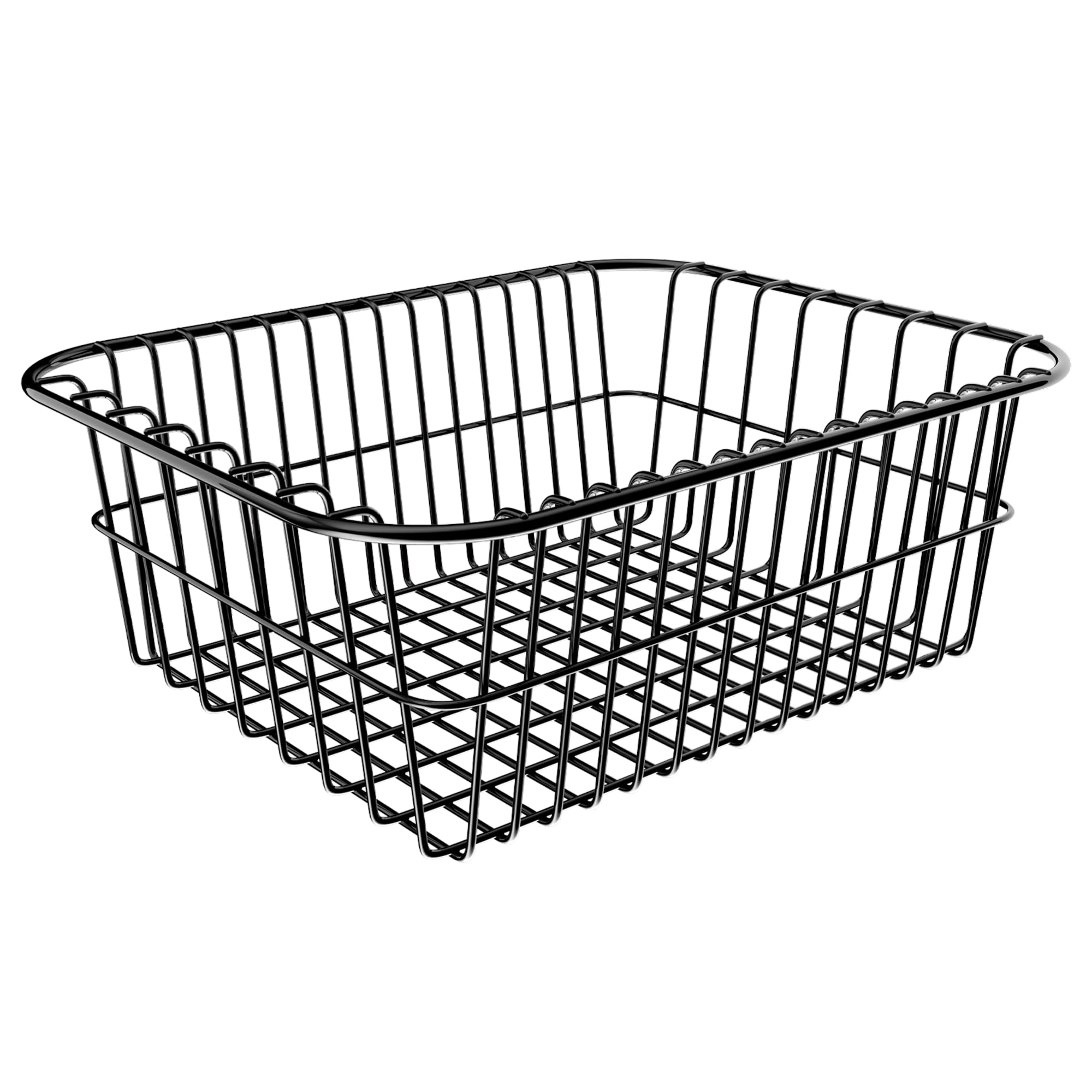 SurpLee front view of wire basket showing sturdy frame and organization benefit