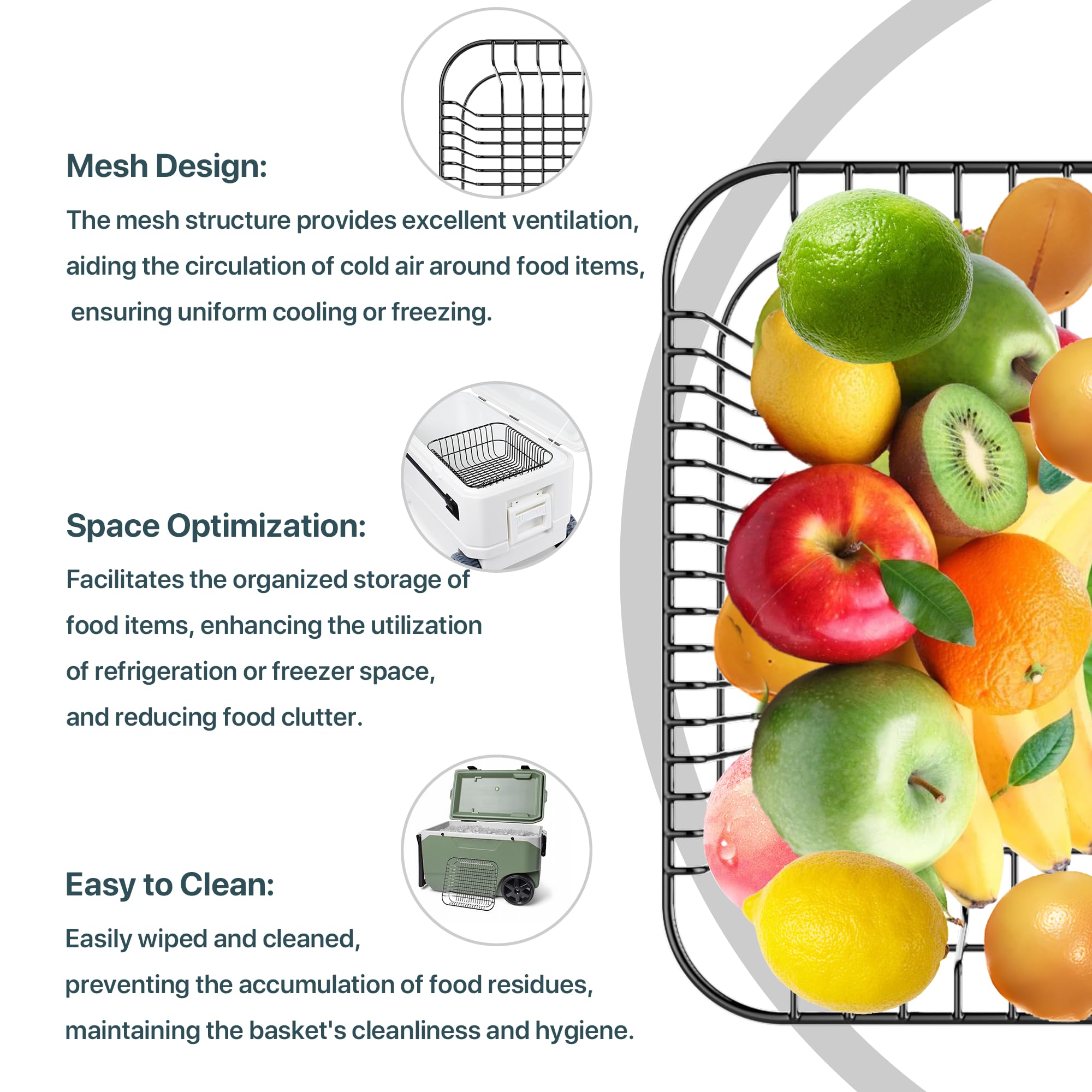 SurpLee basket next to ruler for scale ensuring fit confirmation benefit