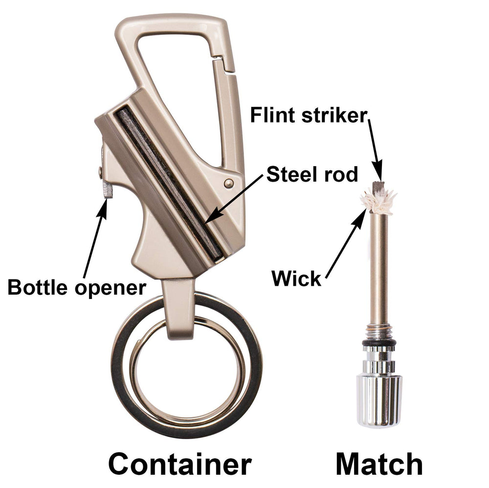 SURVIVE on campsite with fire gear, reliable outdoor tool benefit