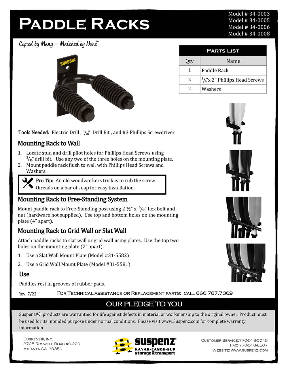 Suspenz rack size scale with measuring tape shows compact footprint and fit