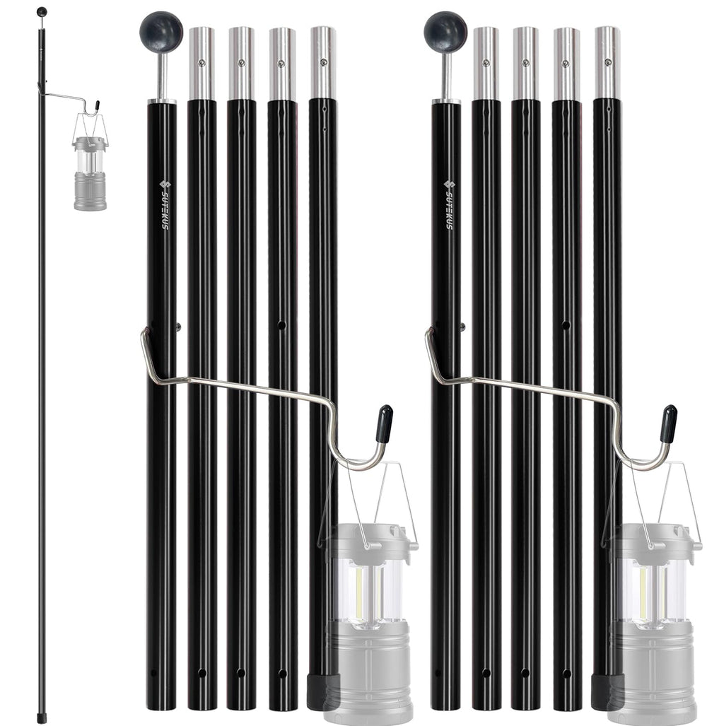 Sutekus front view poles packaged showing compact carry convenience