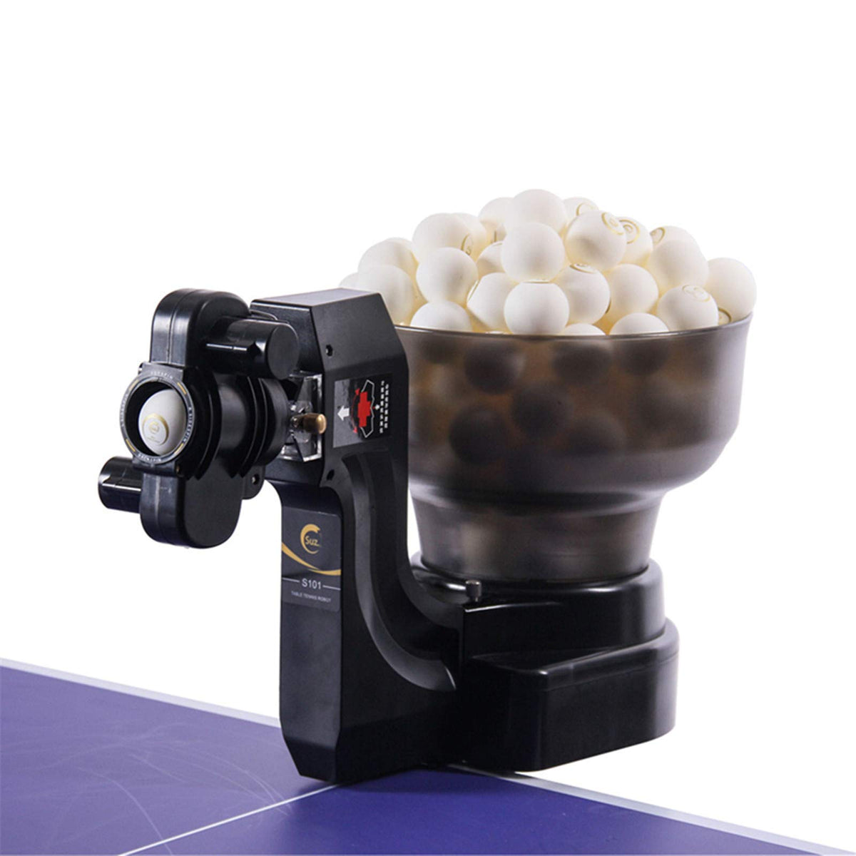Suz S101 front view showing compact robot and immediate practice setup benefit