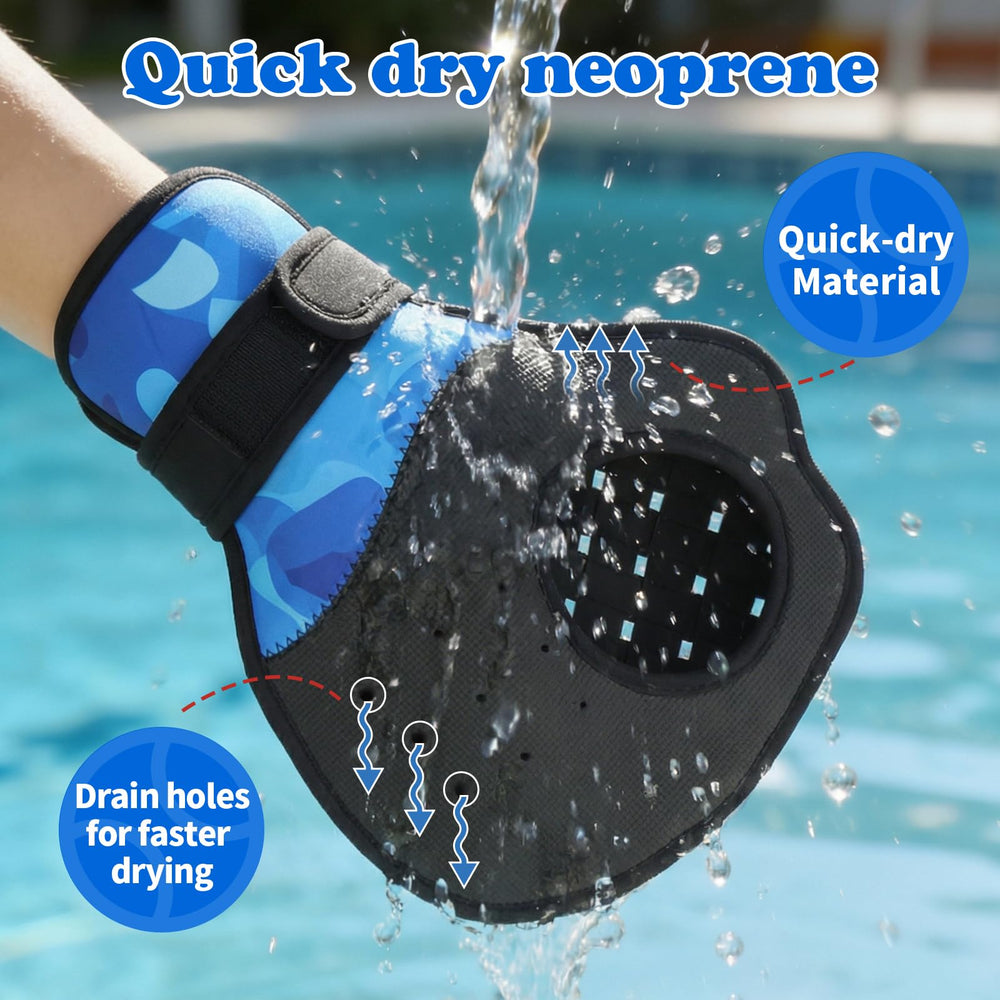 SVECPOYP ball skipping across water showing buoyant design for long throws