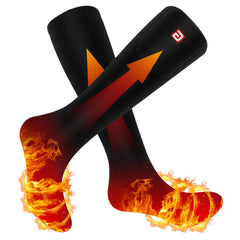 SVPRO front view of heated socks showing packaging and product appeal