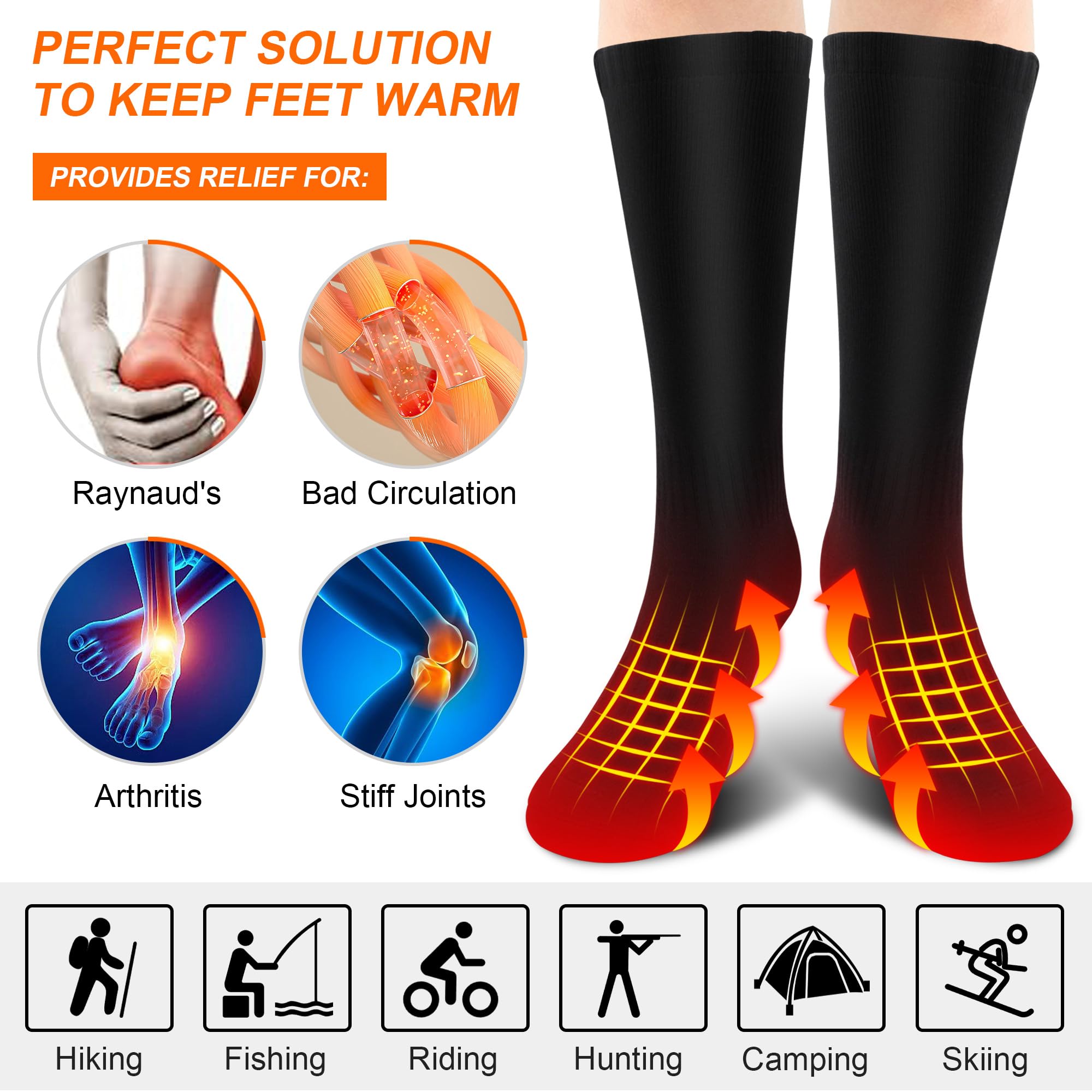 SVPRO visible heating zone closeup showing targeted toe and instep warmth