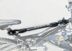 Swagman bar adapter mounted on hitch rack carrying a kids bike for secure travel