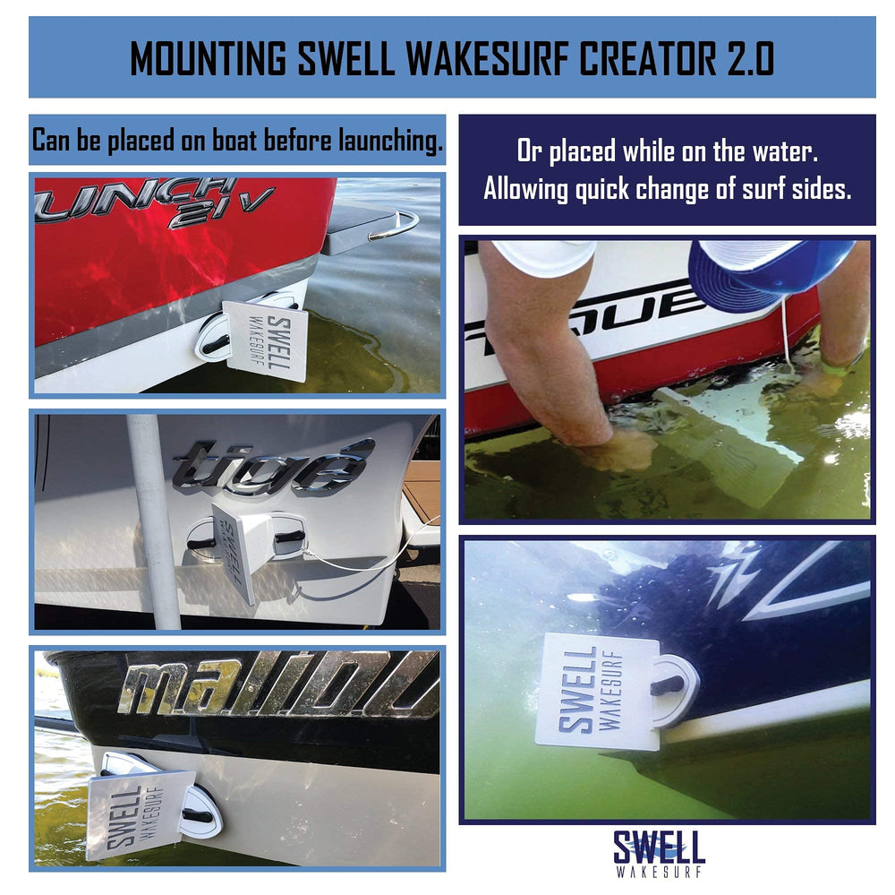 SWELL Creator 2.0 being moved to starboard to quickly change riding side benefit