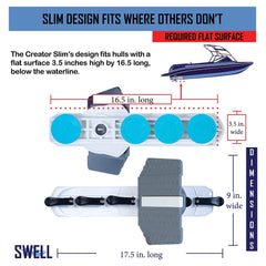 SWELL Wakesurf Creator rotating base detail highlighting quick-angle adjustment benefit