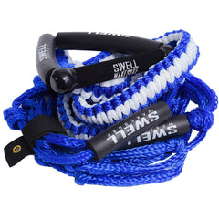 SWELL Wakesurf front packaging showing rope and features for easy setup