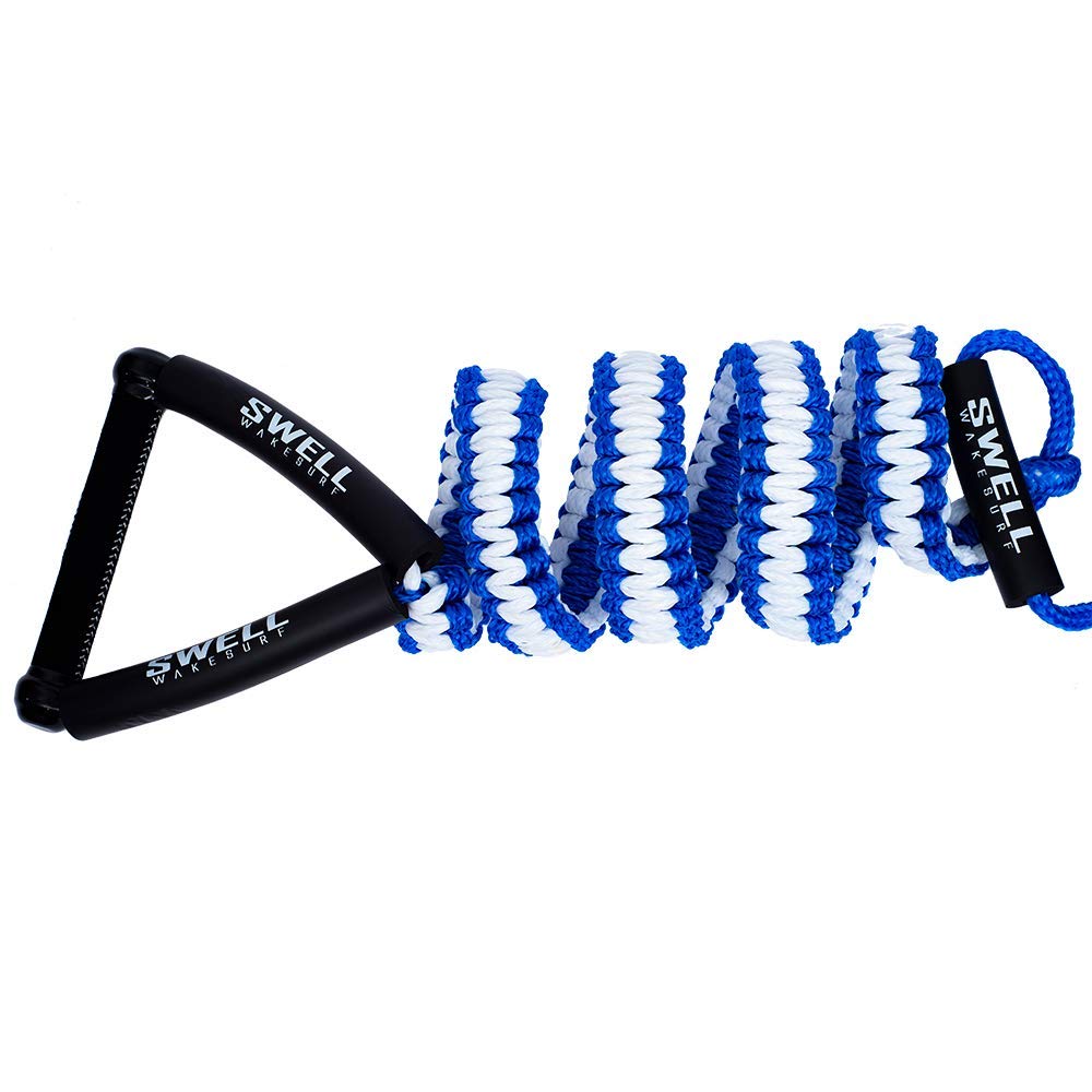 SWELL Wakesurf handle in hand showing scale and ergonomic benefit
