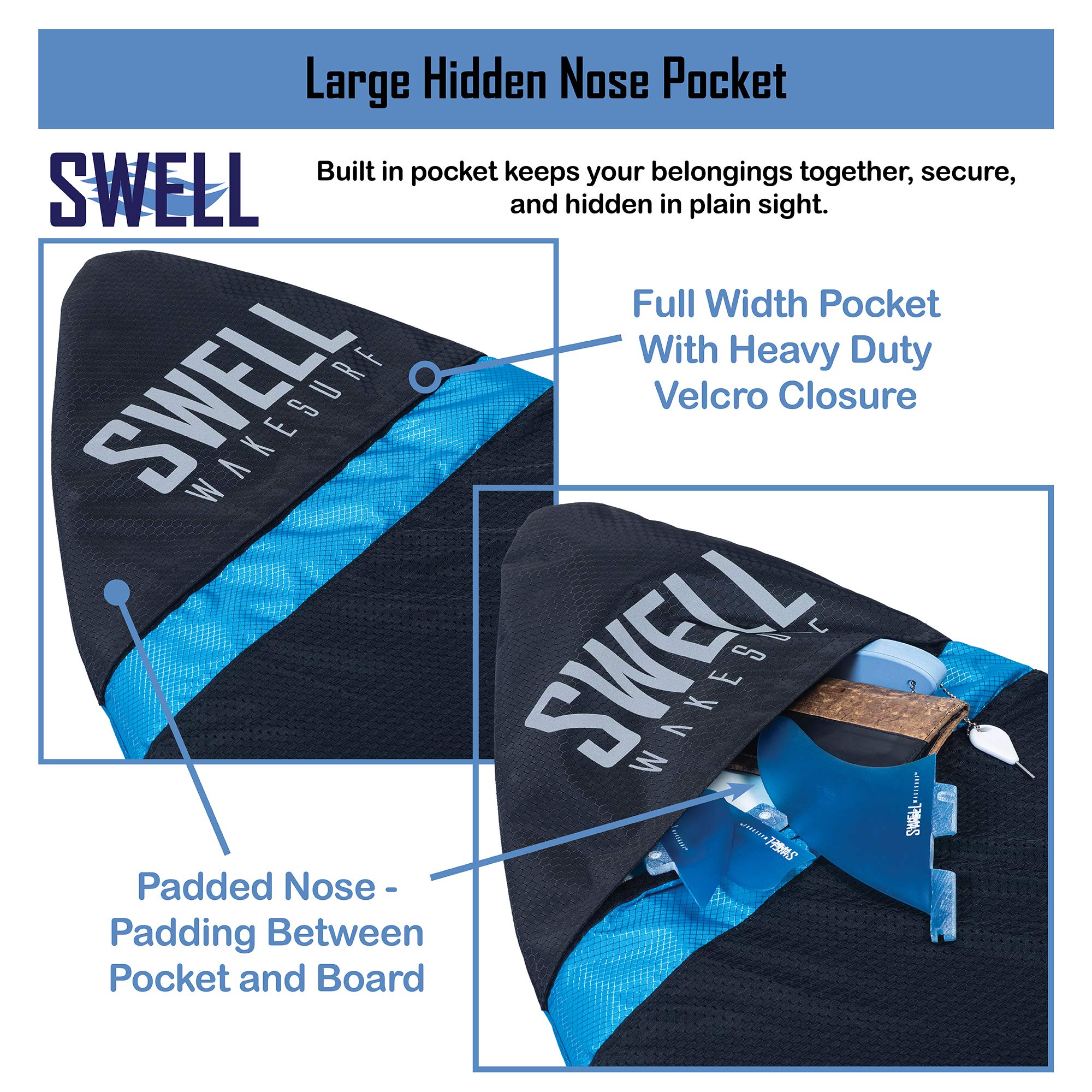 SWELL Wakesurf being carried on a truck bed showing compact transport benefit
