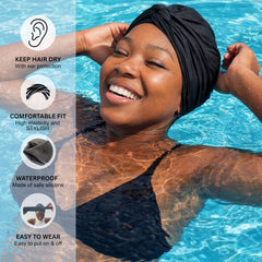 SWIG side profile revealing roomy interior that protects braids and locs