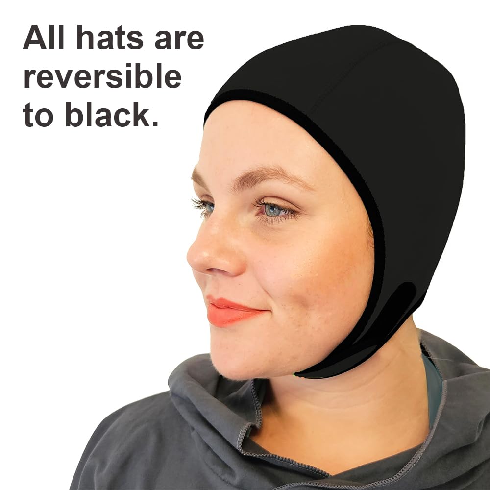 SwimCell cap worn by swimmer illustrating secure fit in water