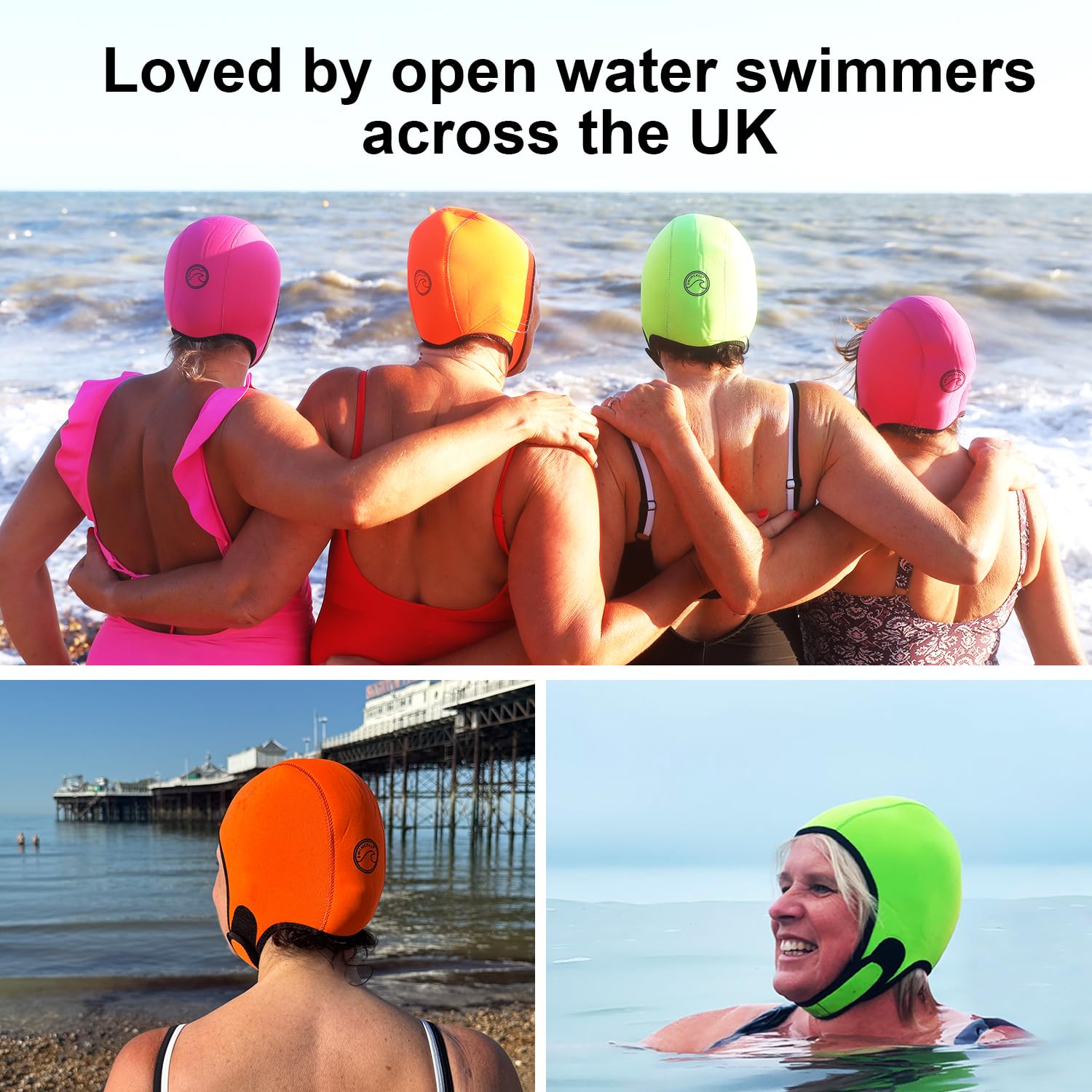 SwimCell reversible colour detail showing orange and black options