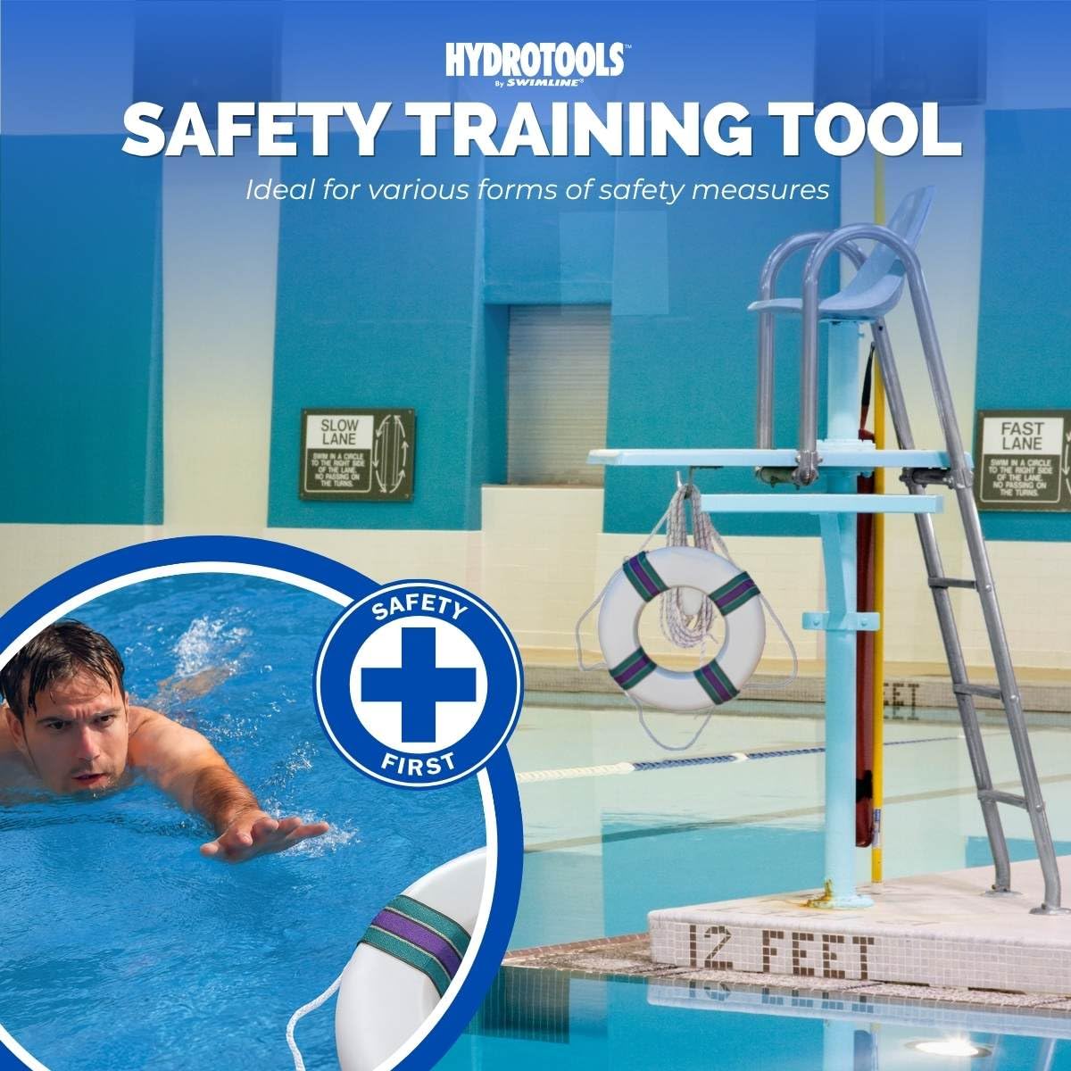 SWIMLINE foam texture detail highlighting soft, durable material for comfort