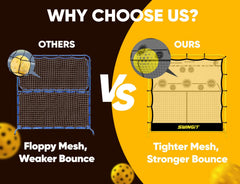 SwingIt rebounder mesh texture detail that delivers realistic bounce and feedback