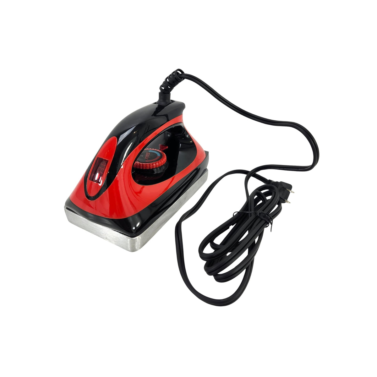 Swix digital iron front view showing red body and stable heating plate for precise waxing