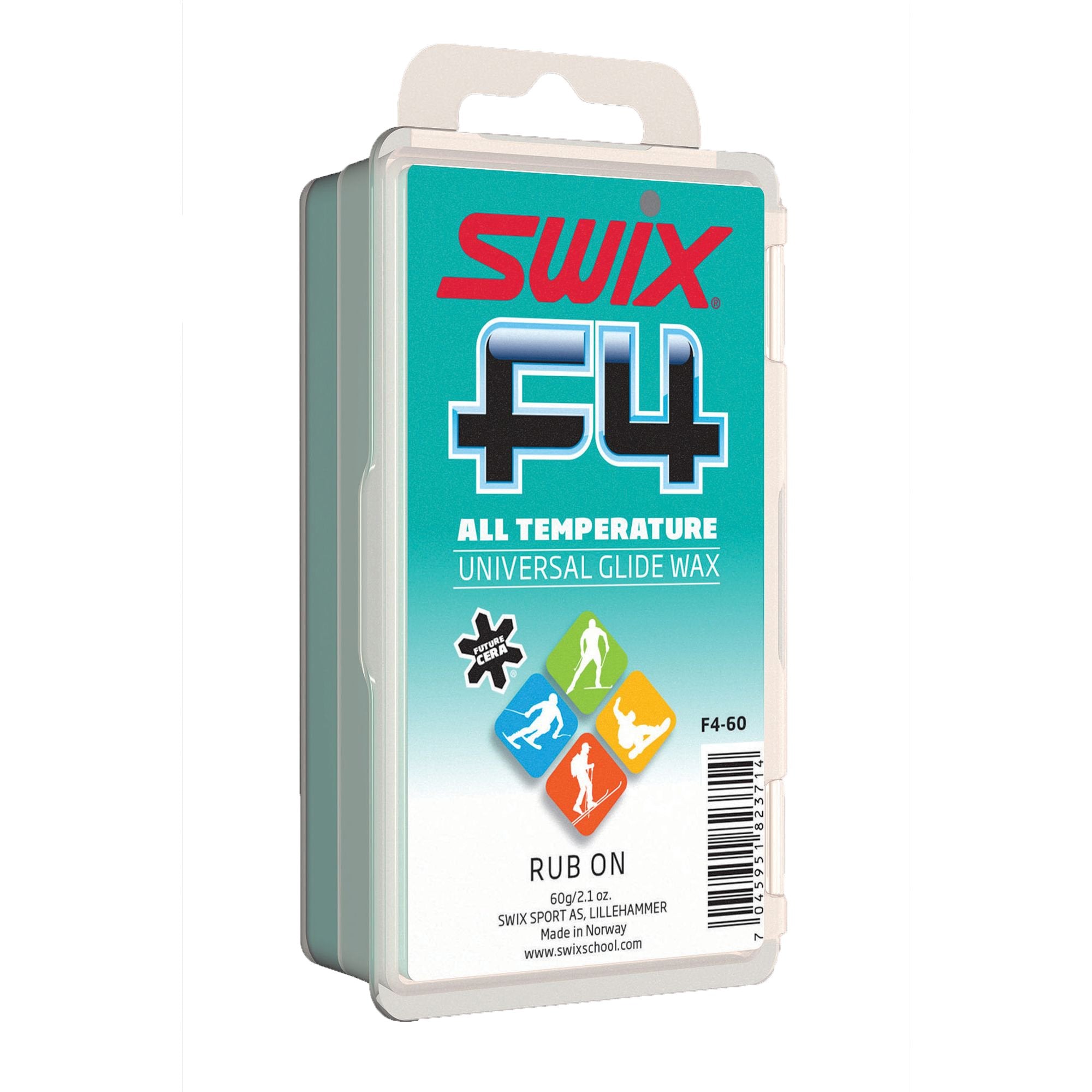 Swix F4 front packaging showing 60g bar and branding for quick identification