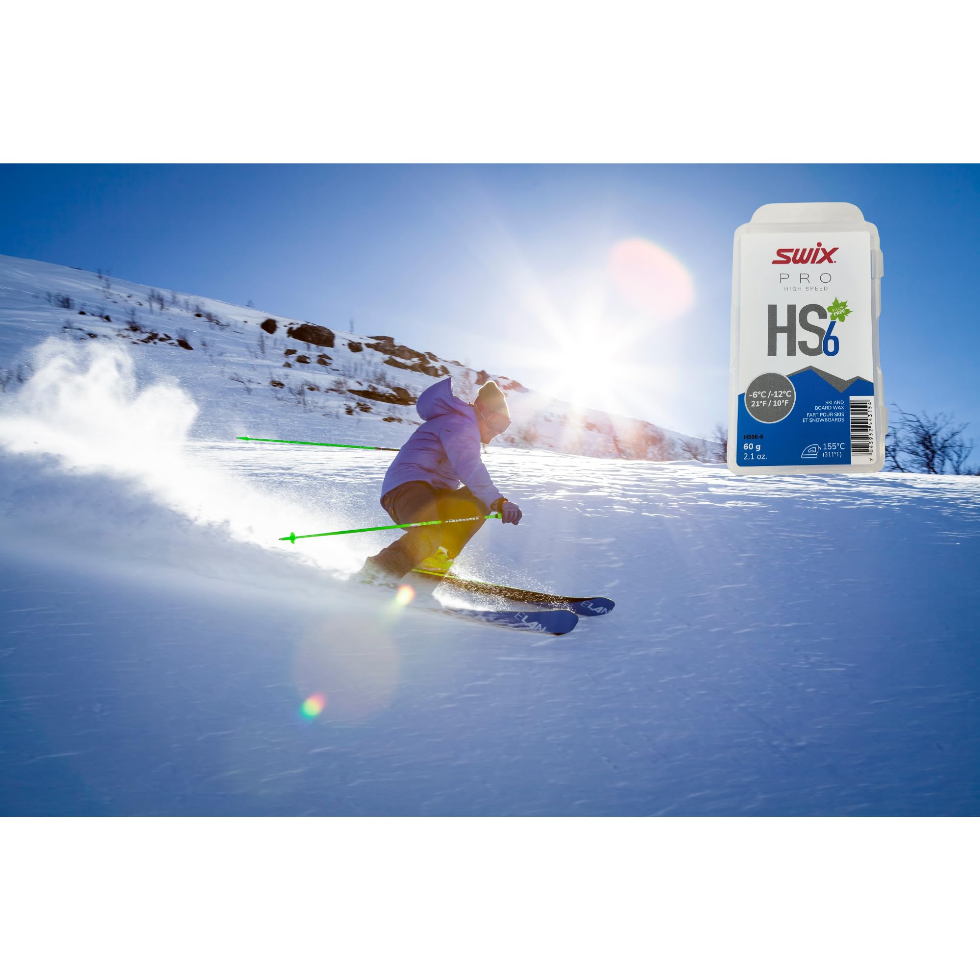 Swix HS6 used on groomed ski tracks demonstrating reliable glide in varied snow