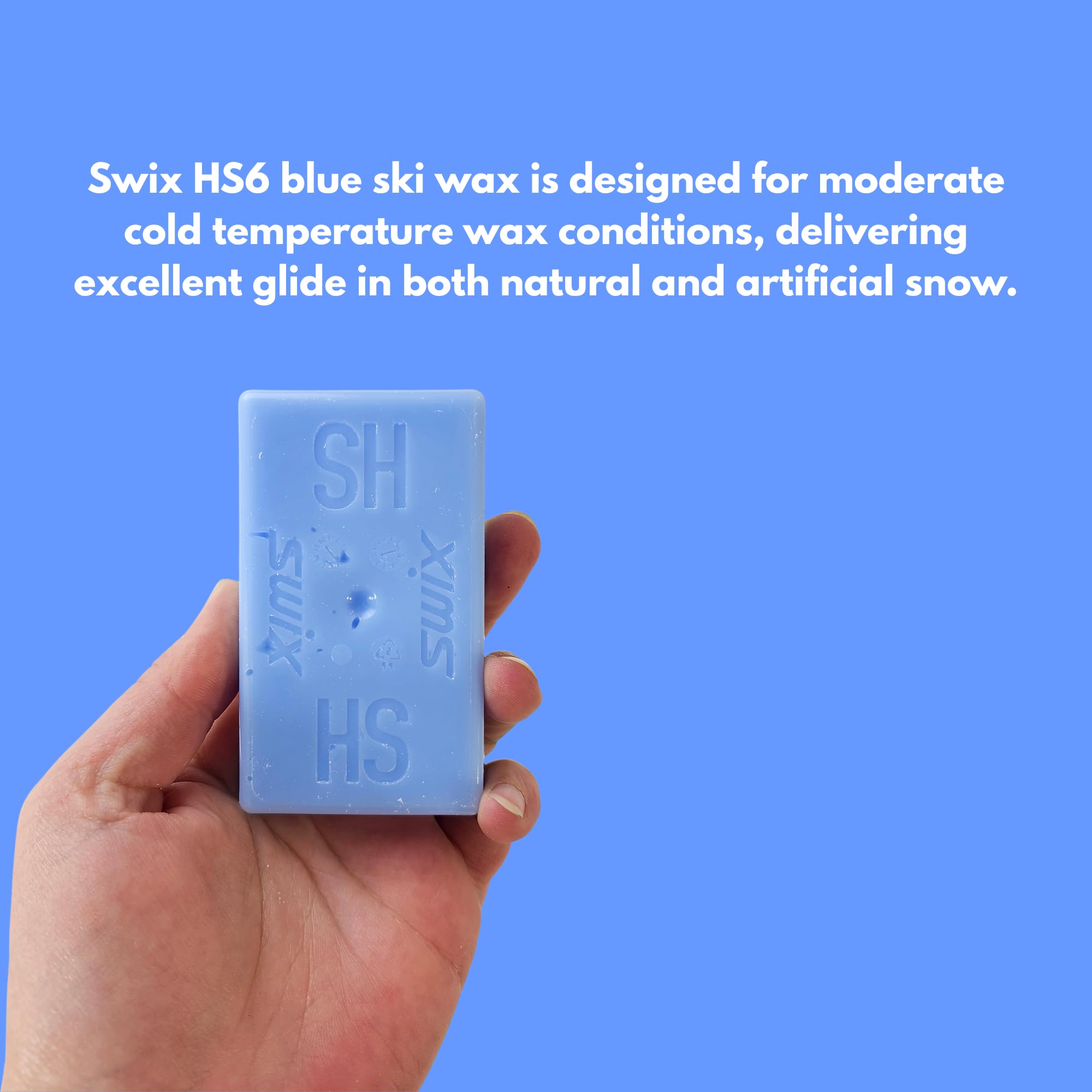 Swix HS6 60g next to ruler for size and travel-friendly convenience