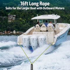 Swonder bright yellow floater on water for high visibility and propeller safety
