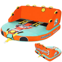 Swonder front view of tube showing large seating and reinforced cover for durability
