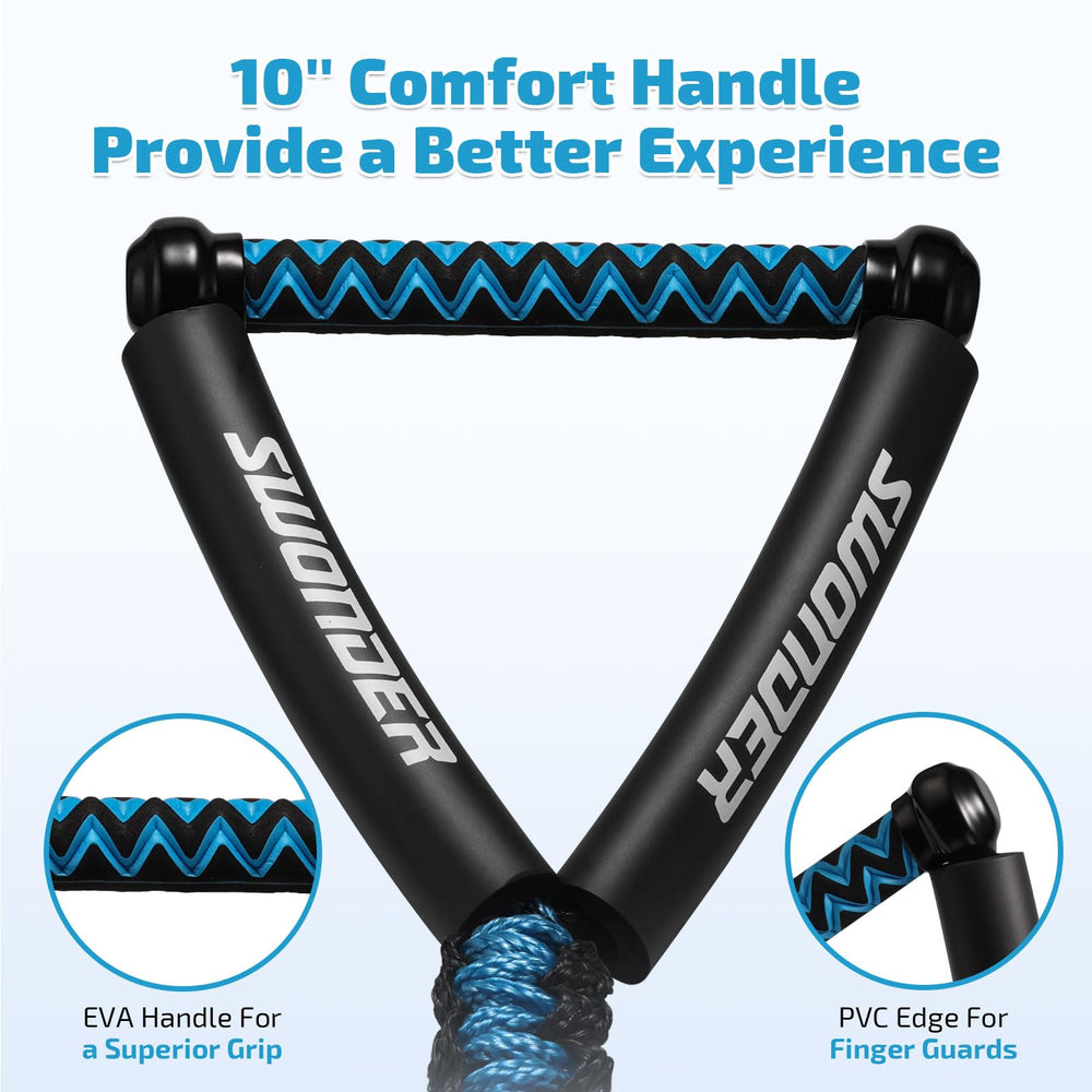 Swonder close-up of EVA diamond handle offering secure grip