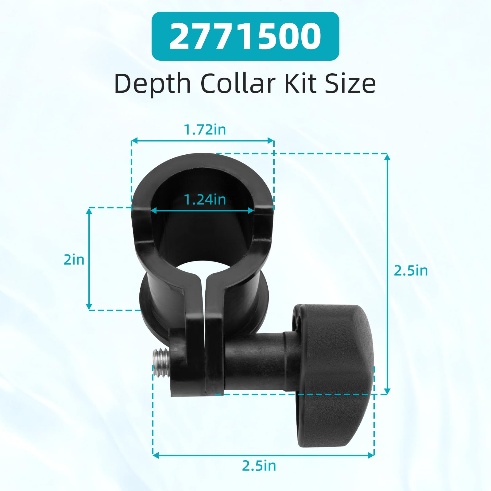Sxkxm depth collar close-up textured plastic highlighting wear resistance