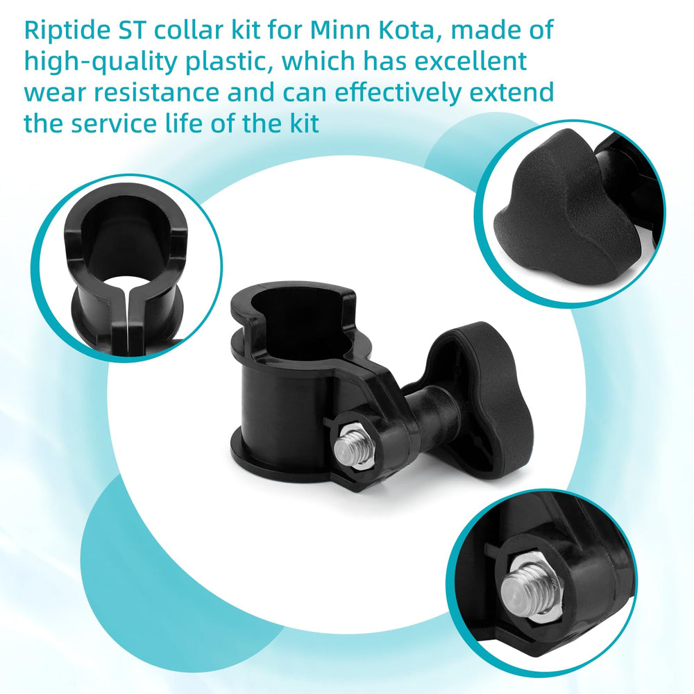 Sxkxm depth collar installed on trolling motor shaft demonstrating precise depth control