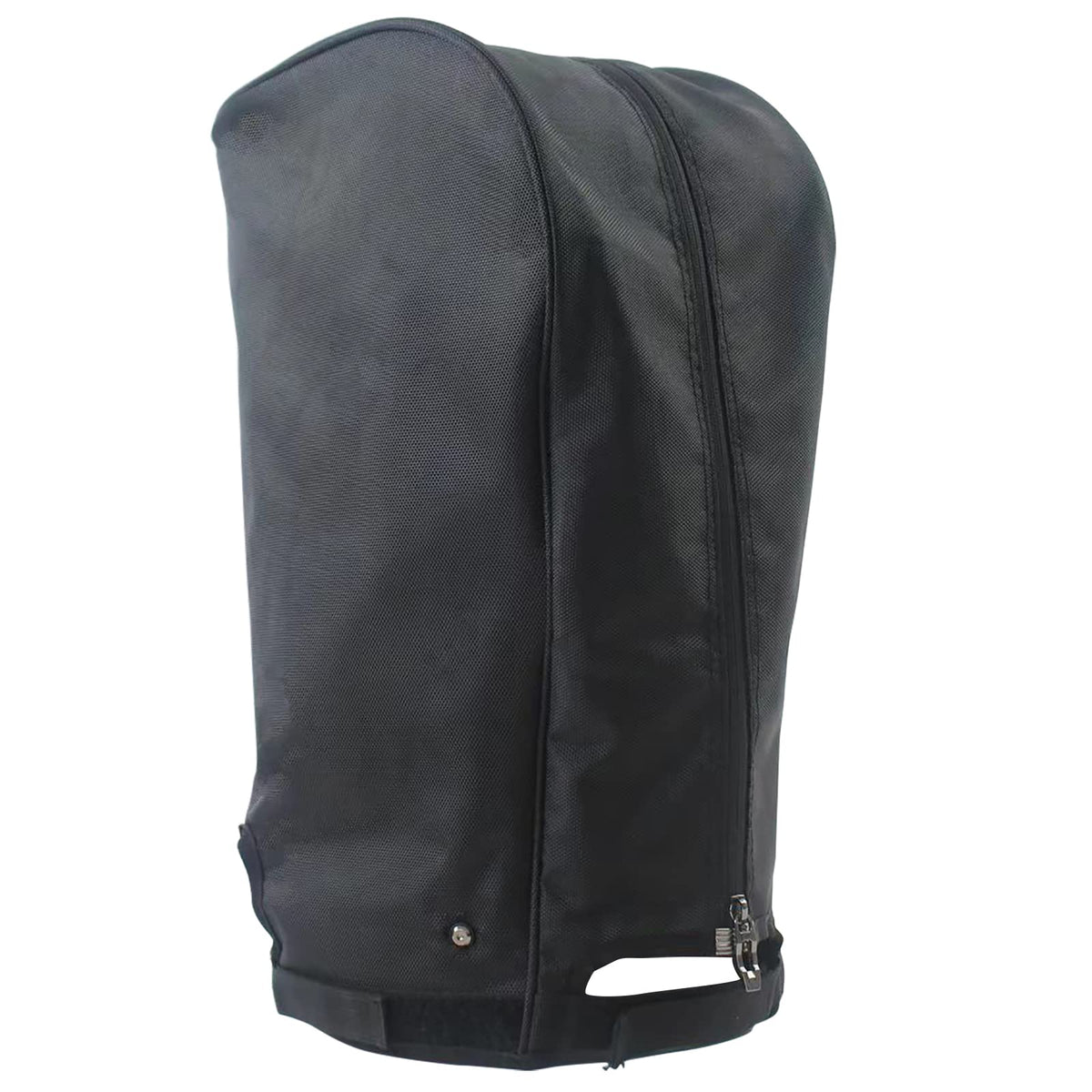 SYCFQX front view of black rain hood showing full bag protection benefit
