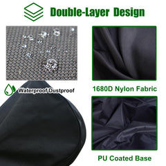 SYCFQX hood fitted to a cart bag protecting pockets and valuables