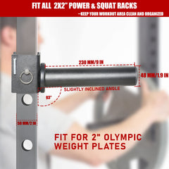 SYL Fitness mounted behind a 2x2" power rack saving floor space