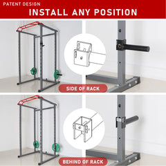 SYL Fitness side profile showing sturdy bracket and space-saving design