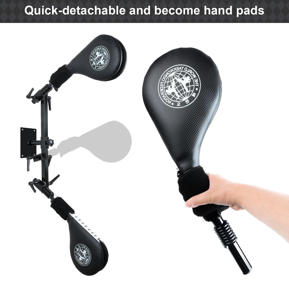 SYNTECSO pad next to foot and leg to show real size and realistic target feedback