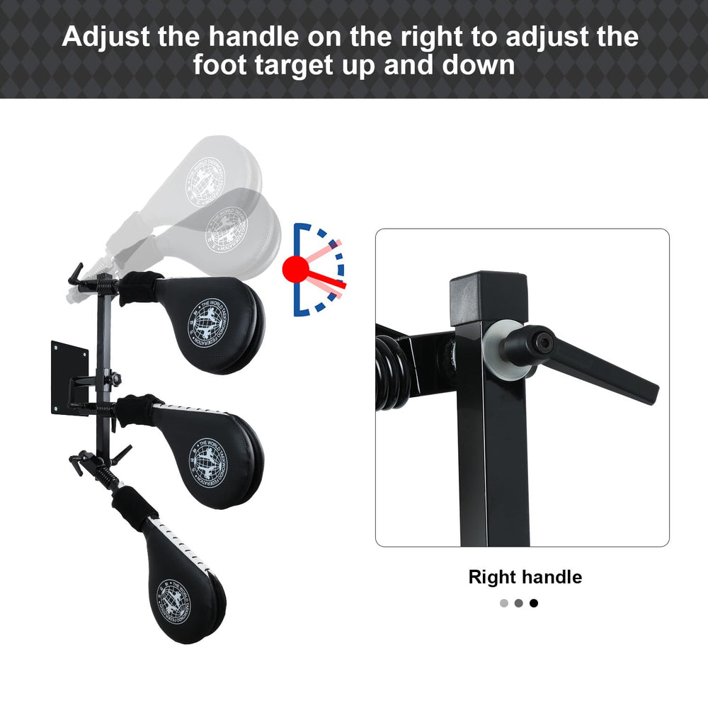 SYNTECSO three pads at different heights demonstrating adjustable training setups