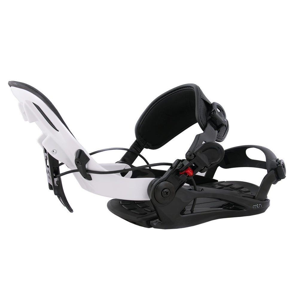 System MTN close-up of ankle strap and footbed dampening, comfortable secure fit