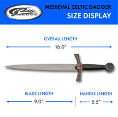 SZCO dagger stainless steel blade closeup with mirror finish for striking display