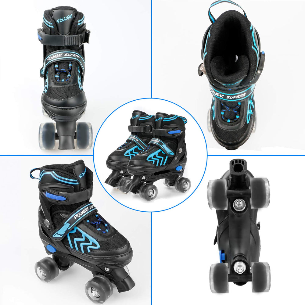 SZHZS size-adjust push-button detail showing easy grow-with-me adjustment