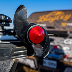 T-H Marine G-Force Eliminator mounted on a MinnKota prop showing improved stability