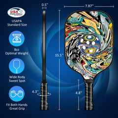 T TICCI paddle in hand demonstrating ergonomic grip for secure comfortable hold