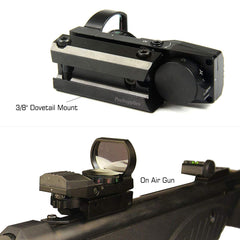 TACFUN side profile mounted on 3/8 inch dovetail rail for secure fit