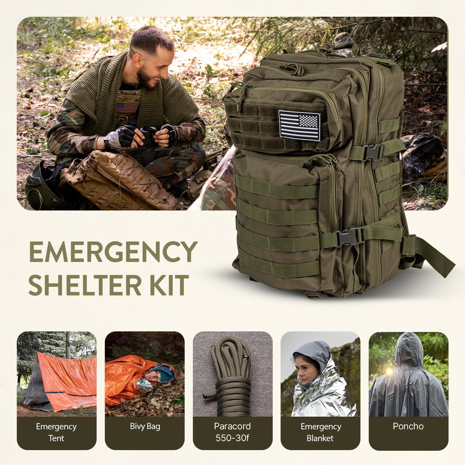 TacPreps IFAK first-aid kit neatly arranged for prompt wound care and minor treatment